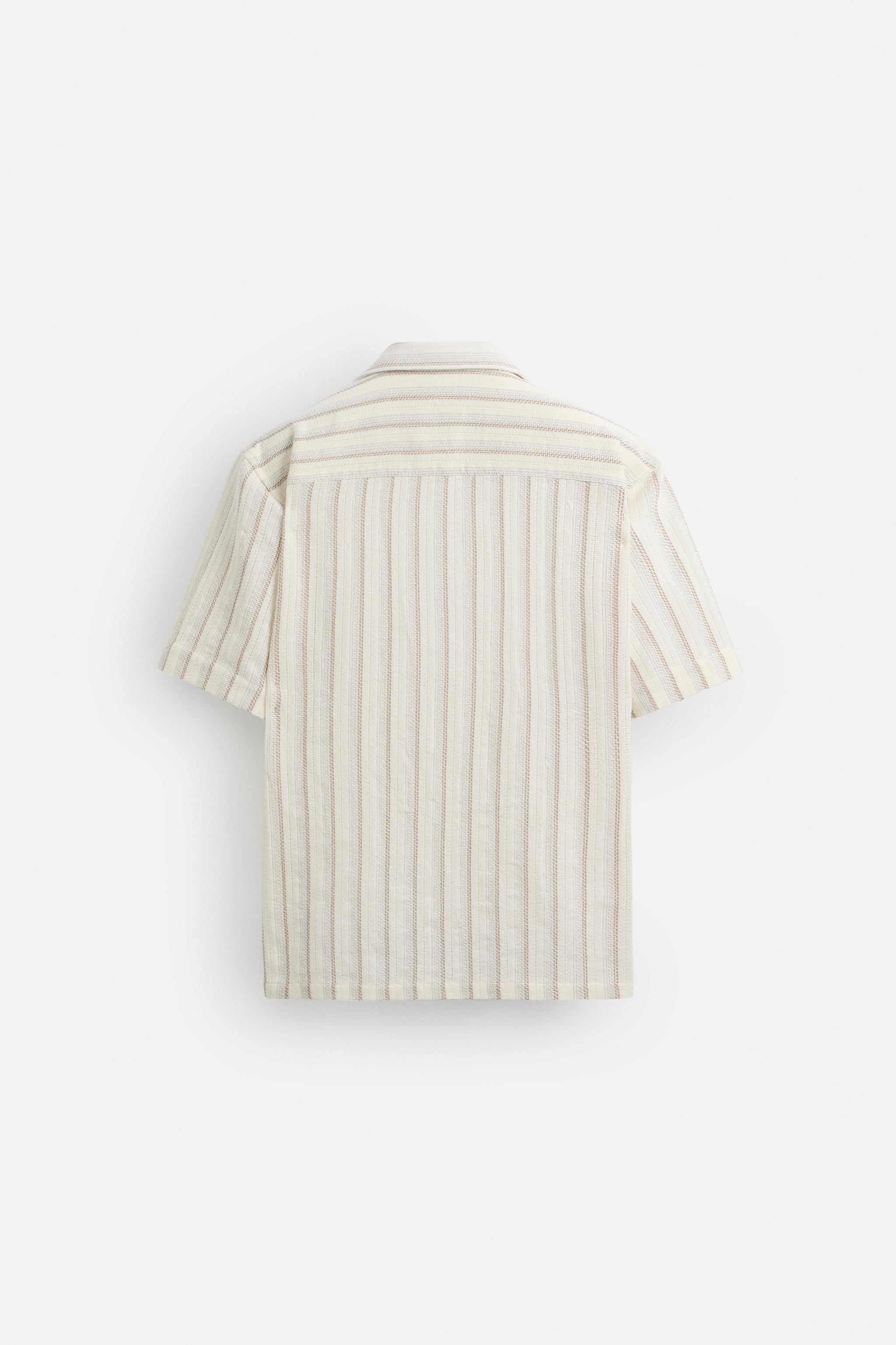 TEXTURED STRIPED SHIRT